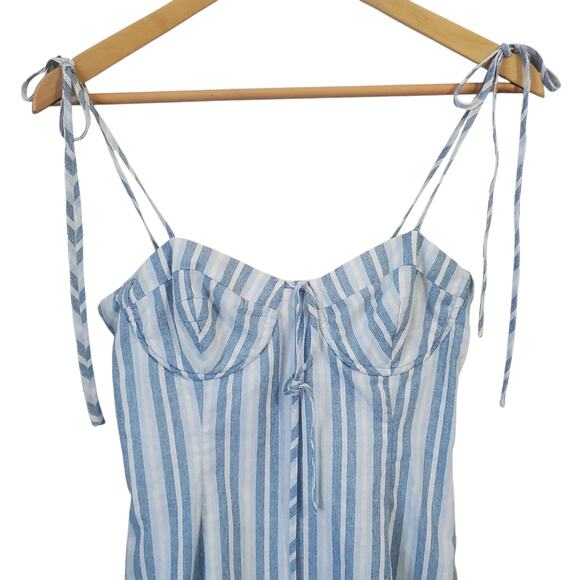 Majorelle Tahoe Blue Chambray Mini Dress Size S - Picture 4 of 14